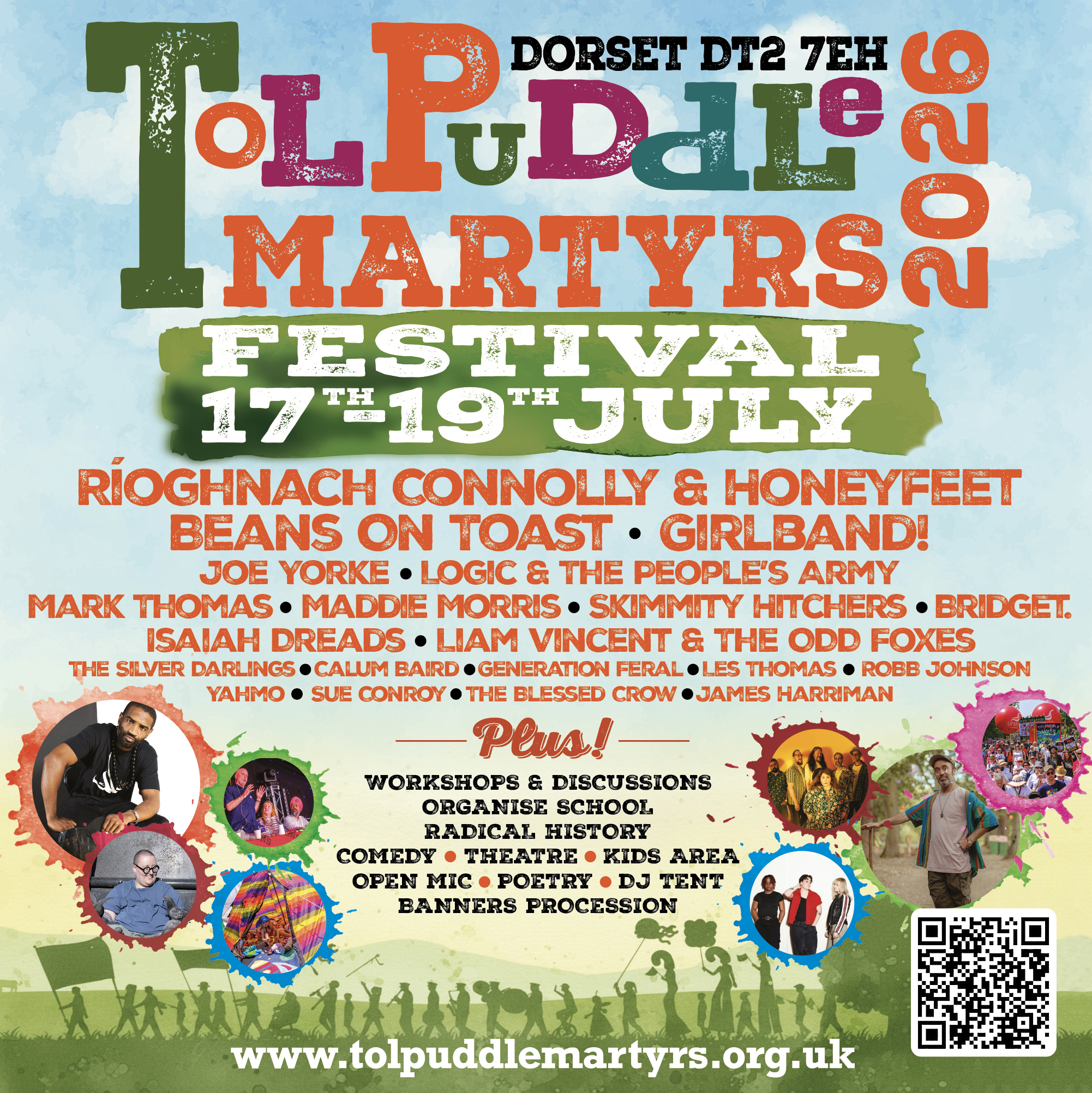 Poster for Isaiah Dreads performing at Tolpuddle Martyrs Festival.